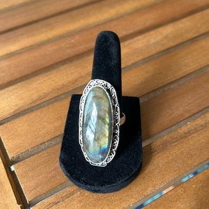 Labradorite Sterling Silver Ring 925